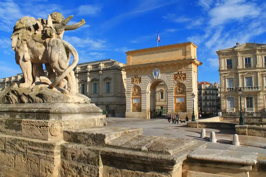 Arc de triomphe de Montpellier. 