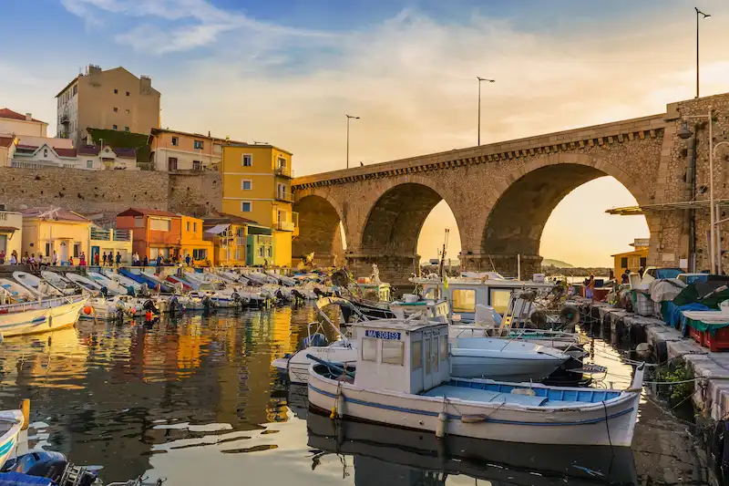 Bateaux de pêcheurs dans le Vallon des Auffes.